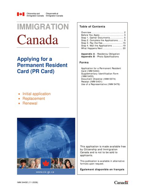 imm 5444e form|Guide IMM 5445 .